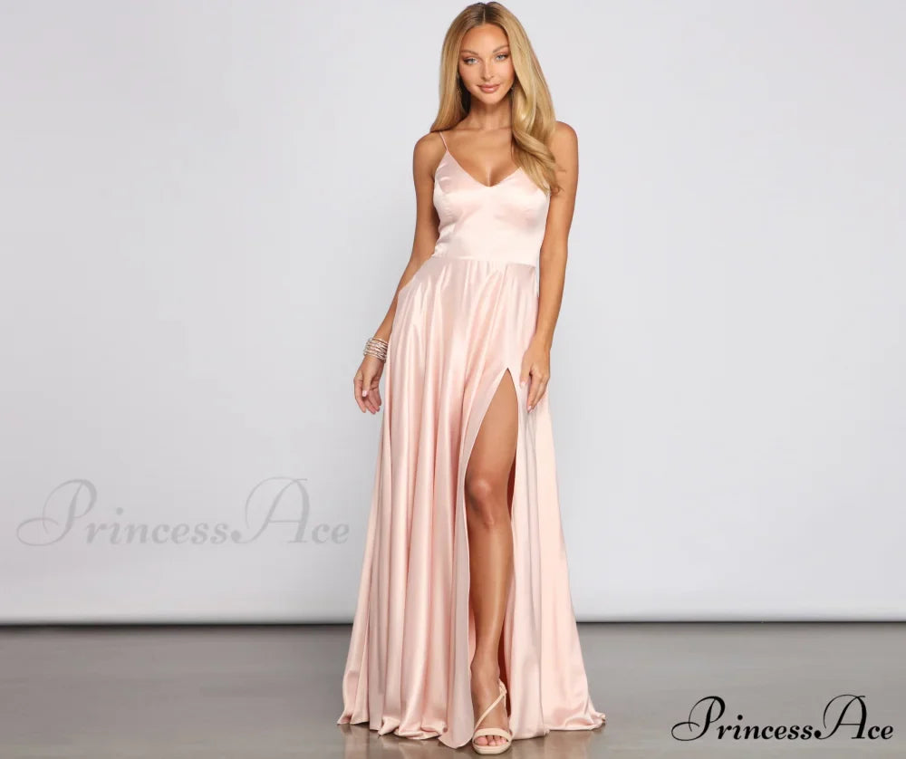 Juliet Formal High Charming Slit Dress 2
