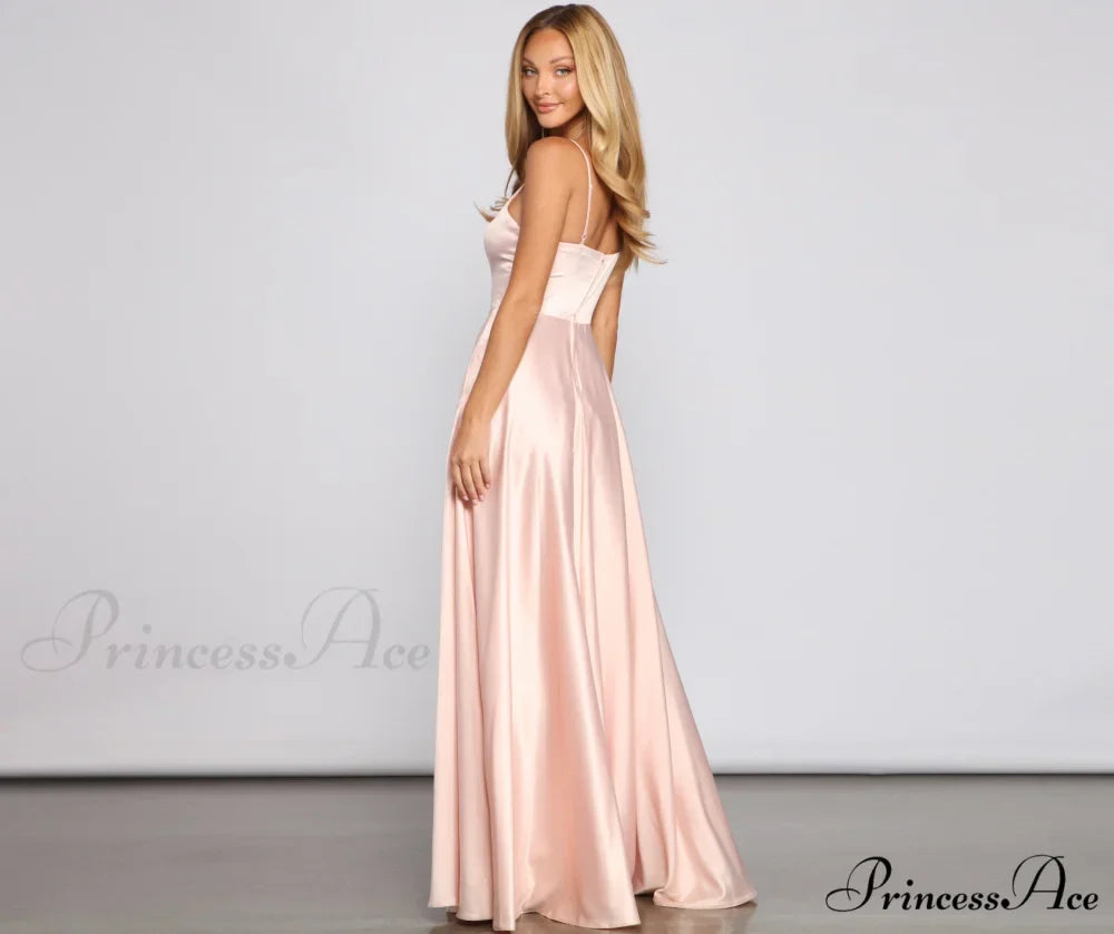 Juliet Formal High Charming Slit Dress 2