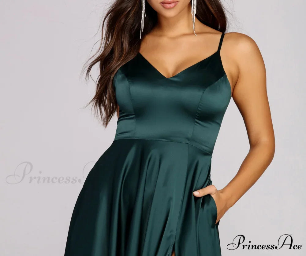 Juliet Formal Stylish High Slit Dress