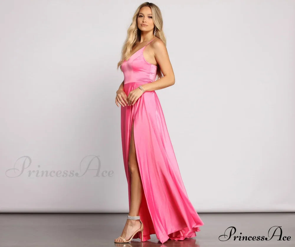 Juliet Formal Stylish High Slit Dress