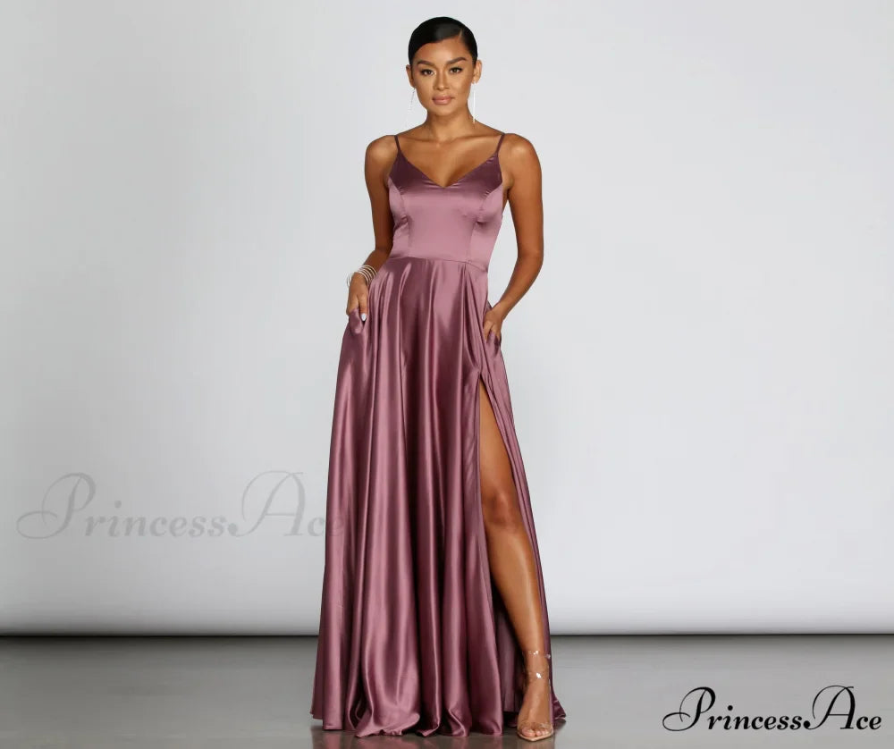 Juliet Formal Stylish High Slit Dress