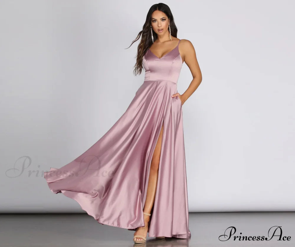 Juliet Formal Stylish High Slit Dress