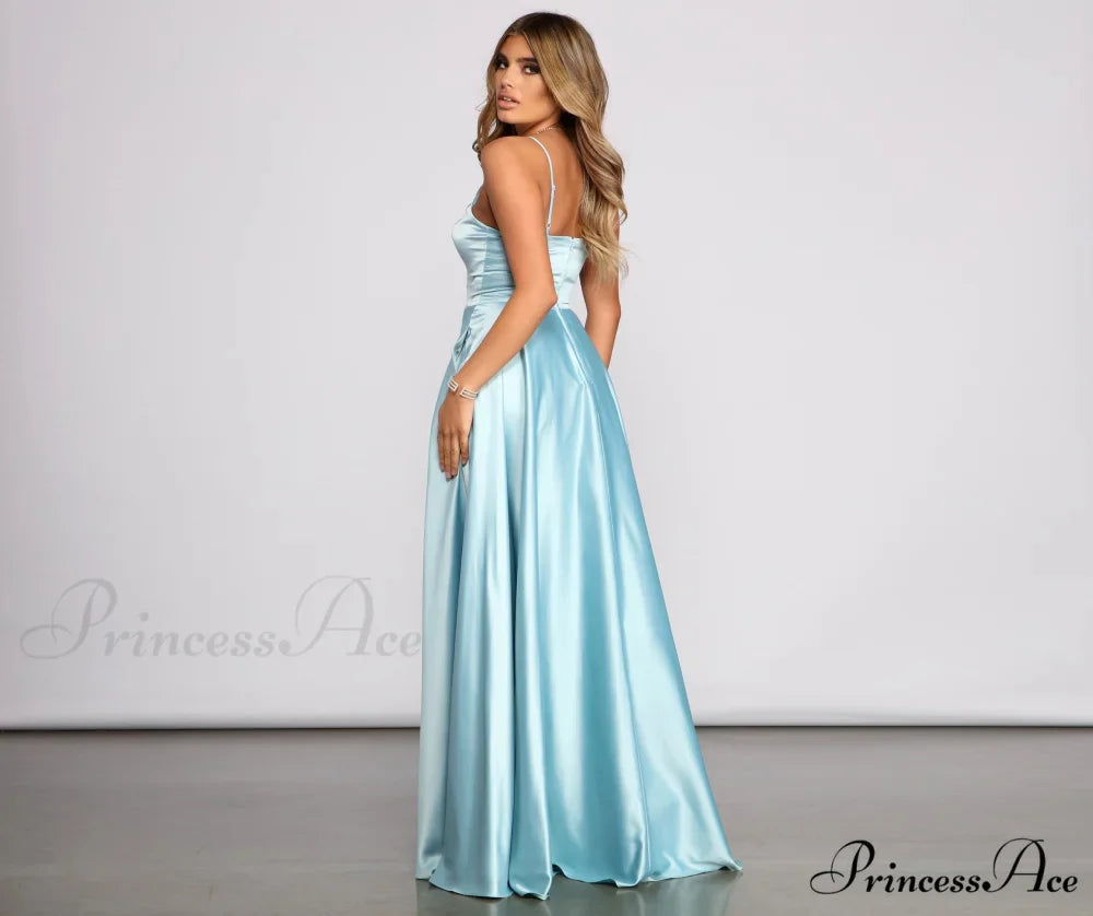 Juliet Formal Stylish High Slit Dress