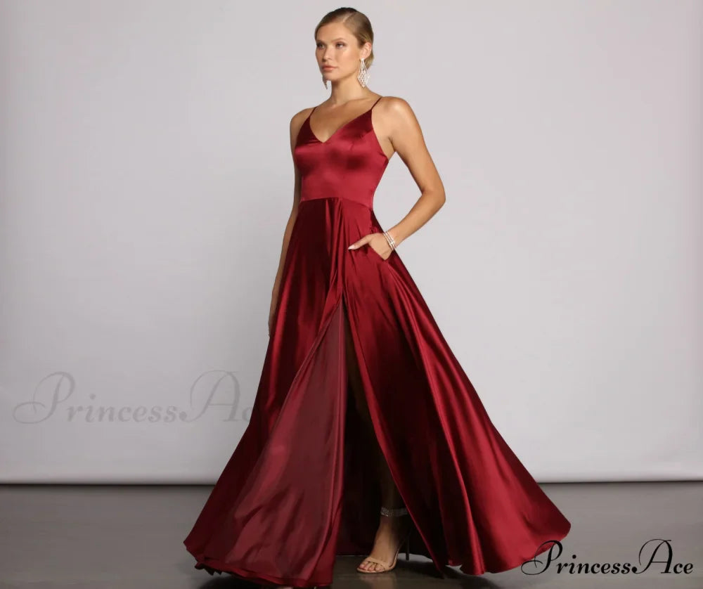 Juliet Formal Stylish High Slit Dress