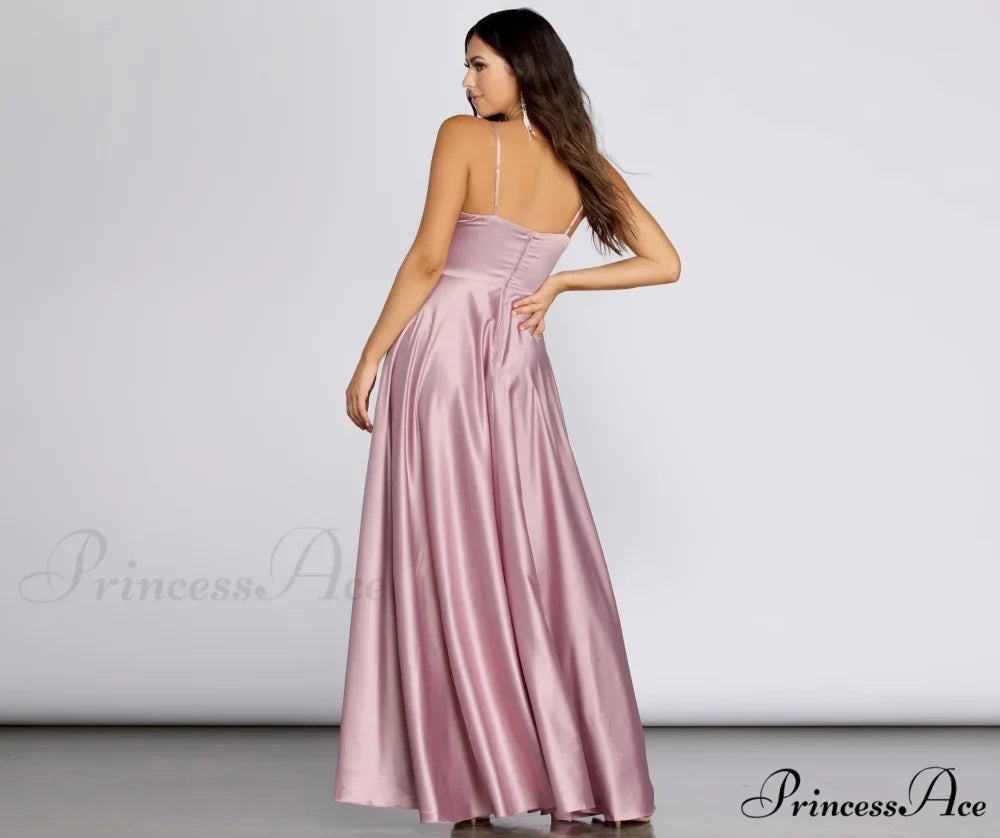 Juliet Formal Stylish High Slit Dress