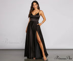 Juliet Formal Stylish High Slit Dress