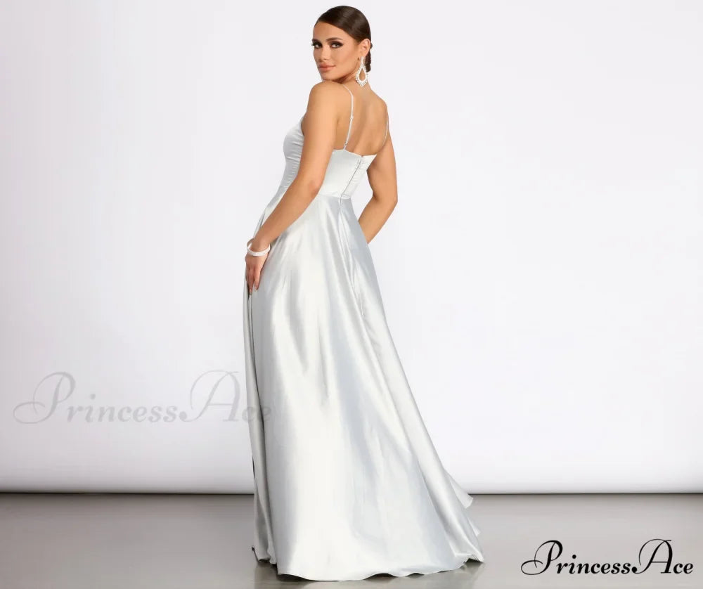 Juliet Formal Stylish High Slit Dress