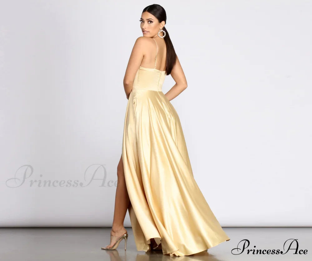 Juliet Formal Stylish High Slit Dress