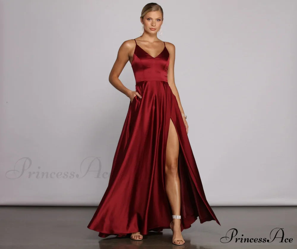 Juliet Formal Stylish High Slit Dress