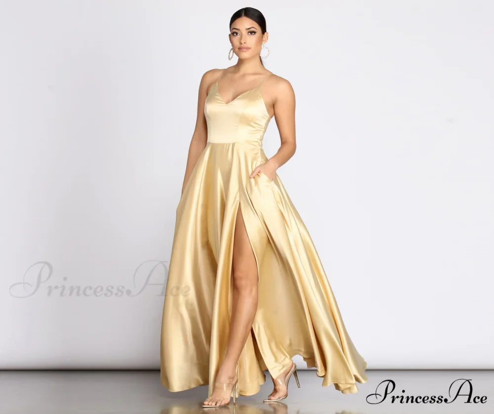 Juliet Formal Stylish High Slit Dress