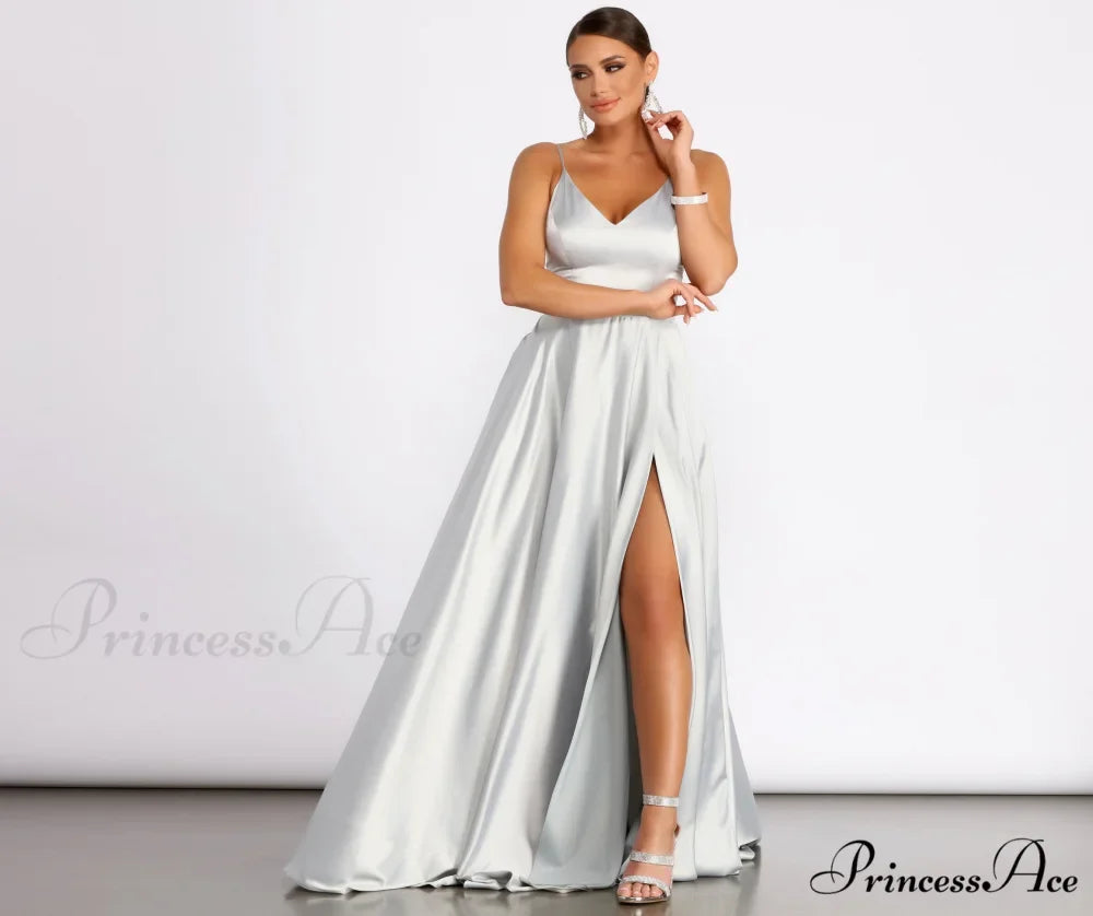 Juliet Formal Stylish High Slit Dress