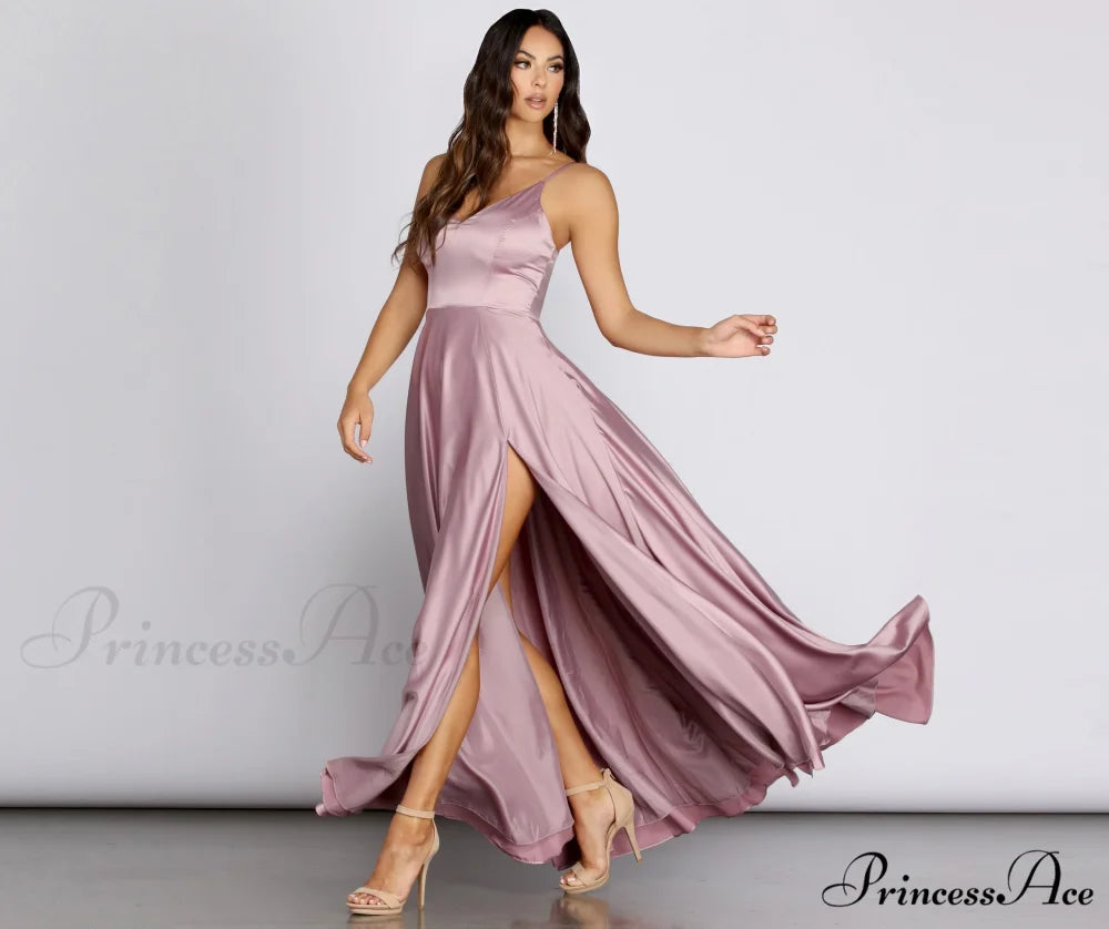 Juliet Formal Stylish High Slit Dress