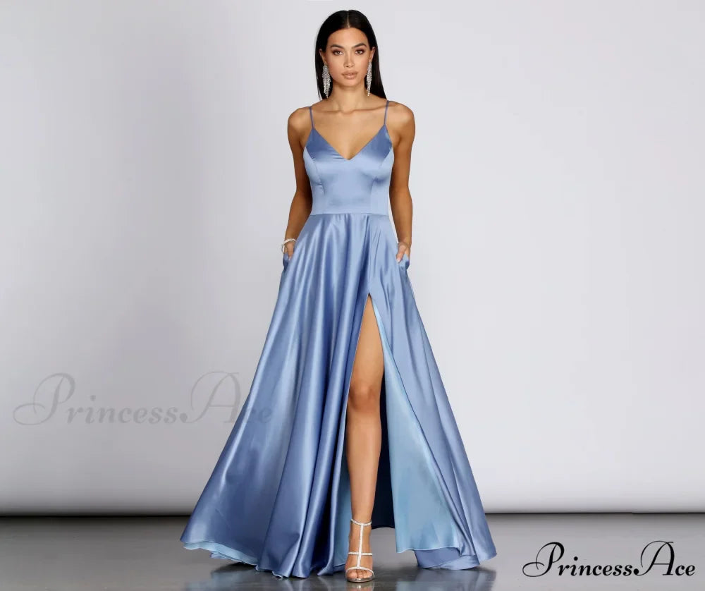 Juliet Formal Stylish High Slit Dress