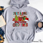 Just A Girl Who Loves Christmas Holiday Autumn Winter Lover Gift Christmas Hoodie