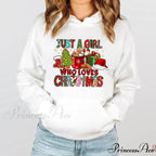 Just A Girl Who Loves Christmas Holiday Autumn Winter Lover Gift Christmas Hoodie