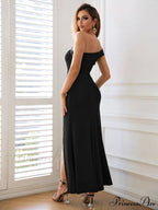 Kaia Strapless High Charming Slit Formal Dress