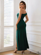 Kaia Strapless High Charming Slit Formal Dress