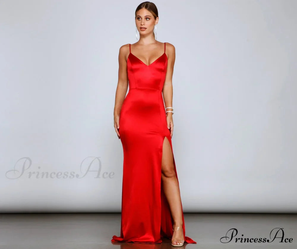 Karasi Formal High Charming Slit Mermaid Dress