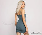 Keep It Basic Charming Ribbed Mini Dress