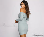 Keep It Chill Off Graceful The Shoulder Mini Dress