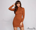Keep Knit Cozy Charming Mini Sweater Dress