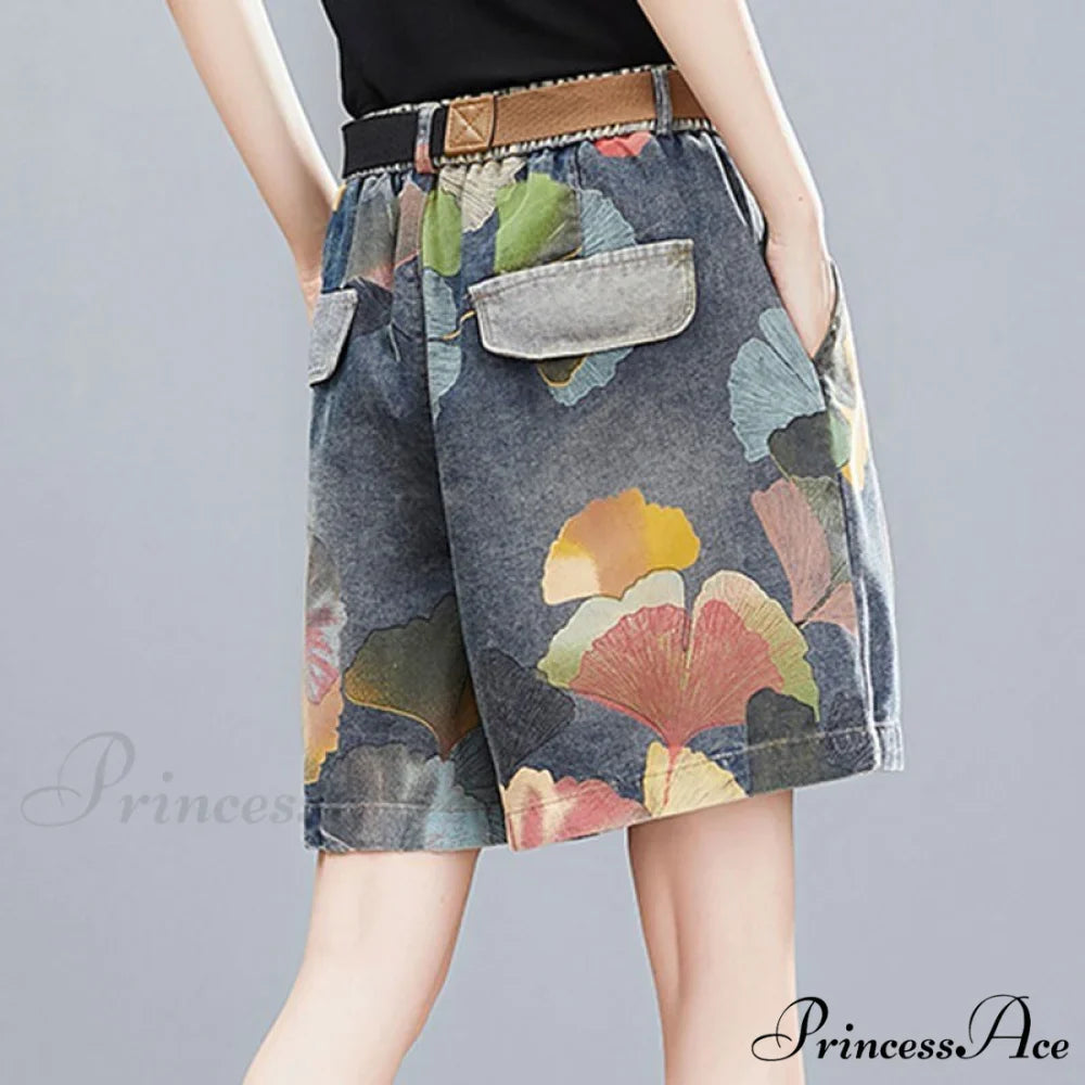 Knee Length Denim Shorts