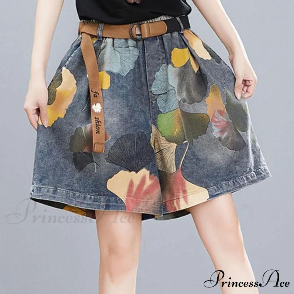 Knee Length Denim Shorts