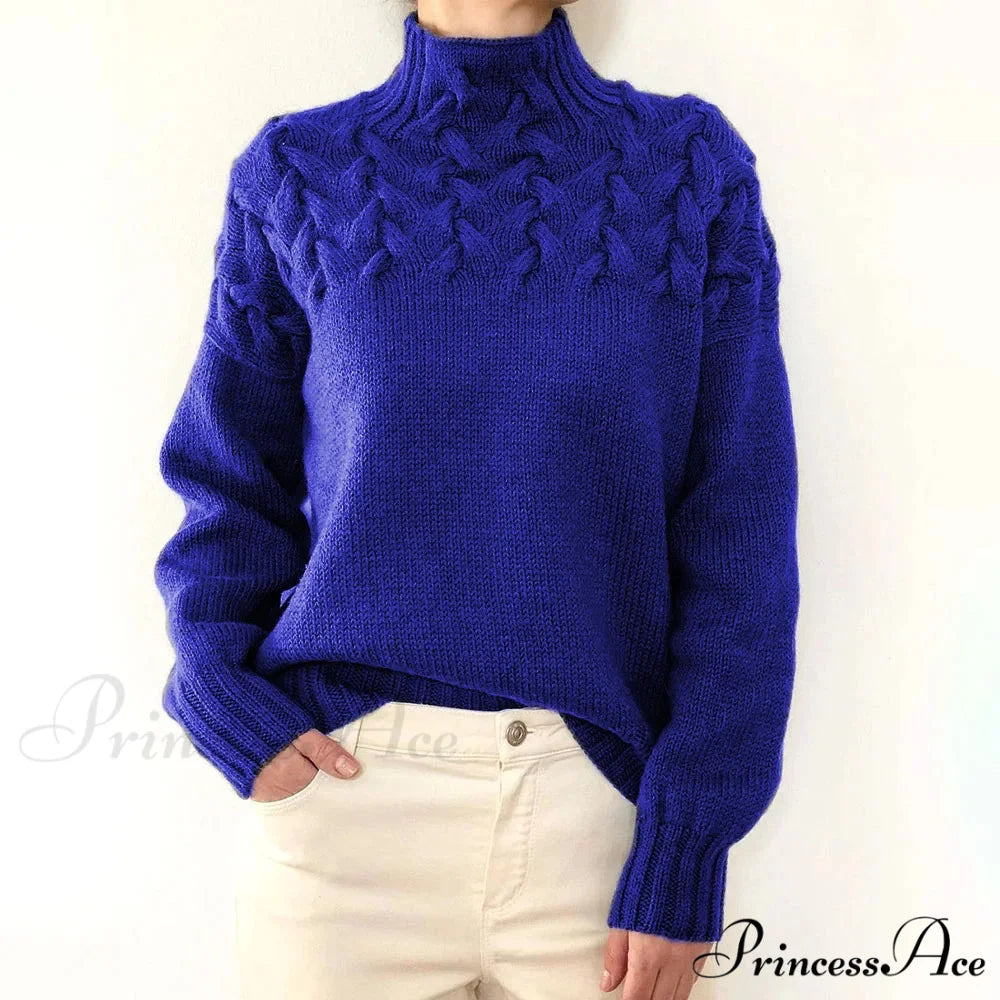 Knit & Crocheted Cozy Rose Jumper