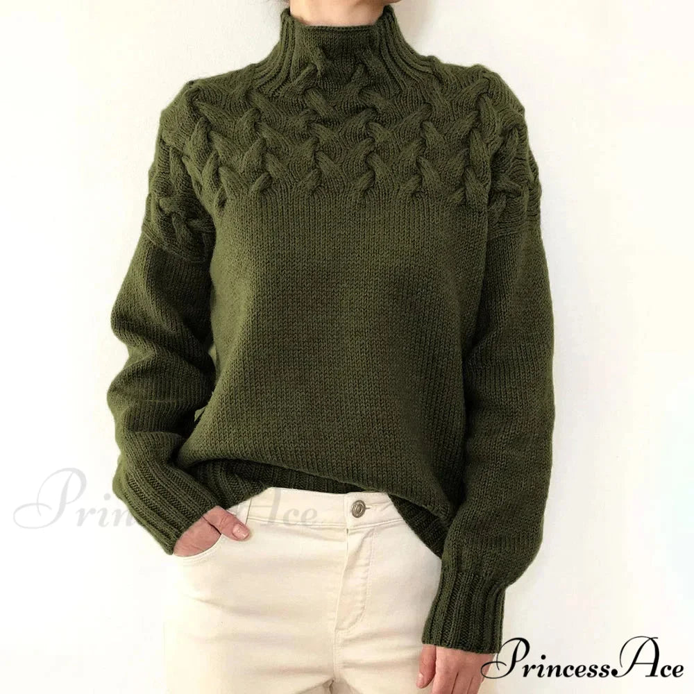 Knit & Crocheted Cozy Rose Jumper