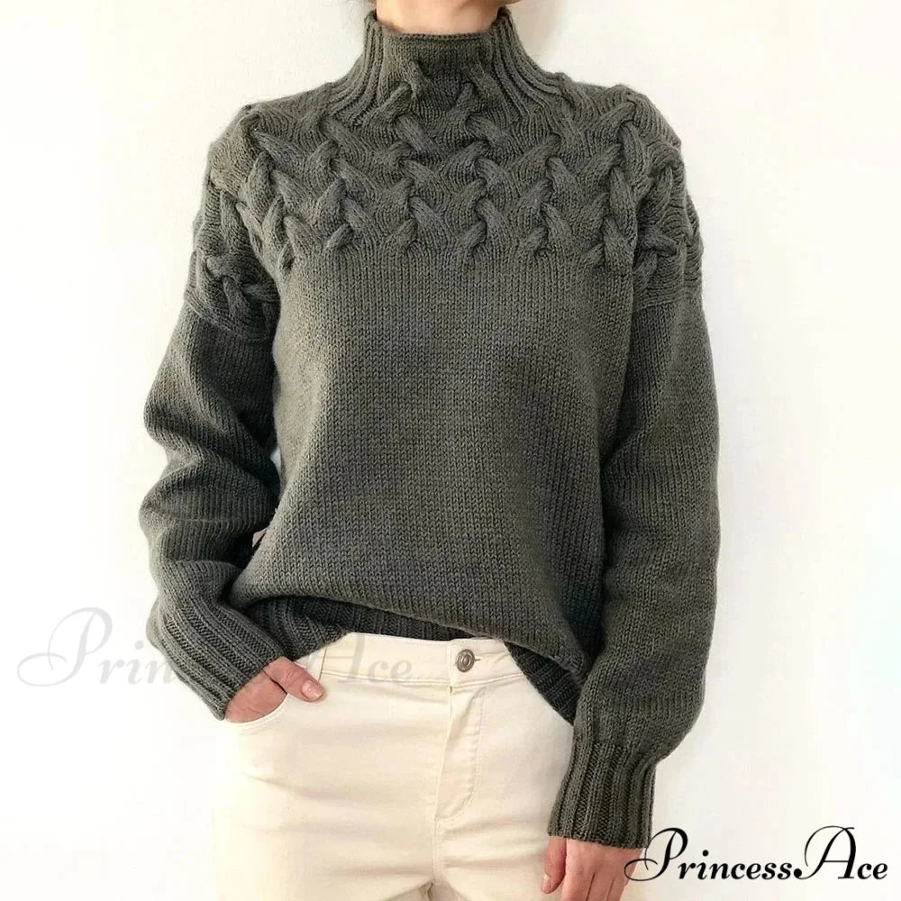Knit & Crocheted Cozy Rose Jumper
