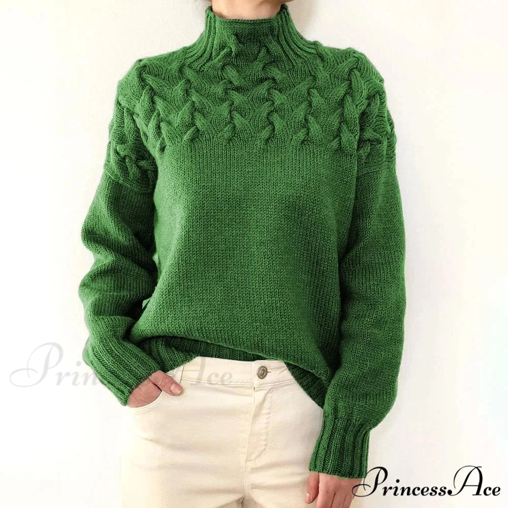 Knit & Crocheted Cozy Rose Jumper