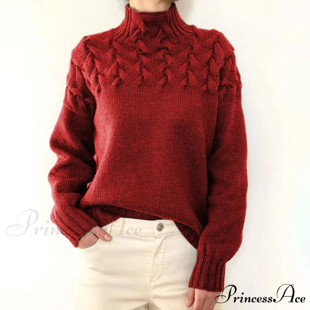 Knit & Crocheted Cozy Rose Jumper