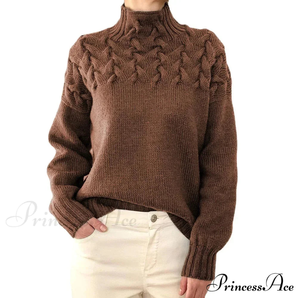 Knit & Crocheted Cozy Rose Jumper
