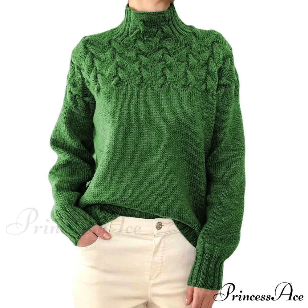 Knit & Crocheted Cozy Rose Jumper