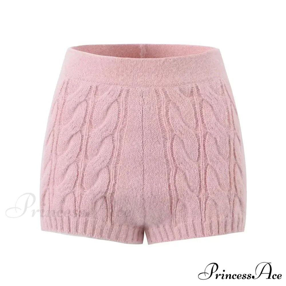 Knit Diamond Pink Cardigan