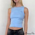 Knit Ribbon Stitch Crop Top