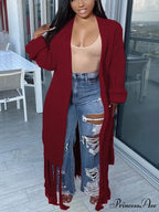 Knit Slit Graceful Turtleneck Sweaters