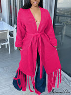 Knit Slit Graceful Turtleneck Sweaters