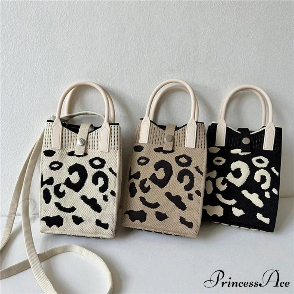 Knitted Cell Phone Small Style Crossbody Purse