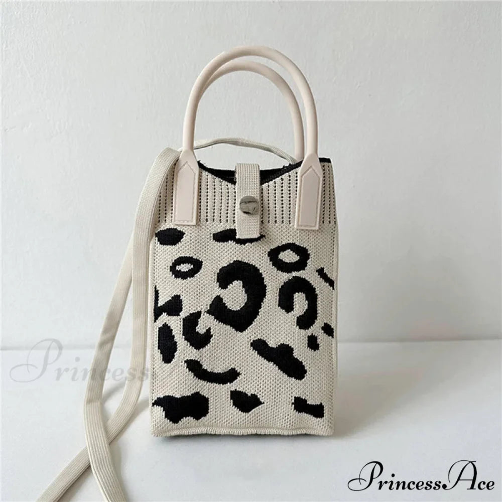 Knitted Cell Phone Small Style Crossbody Purse