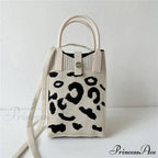 Knitted Cell Phone Small Style Crossbody Purse