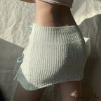 Knitted Ribbon Tie Empty Skirt