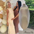 Knitted Split Maxi Dress