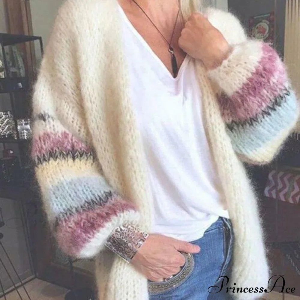 Knitted Striped Cardigan