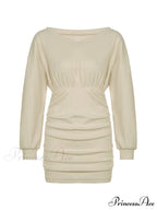 Knitted Twist Graceful Strapless Maxi Dress