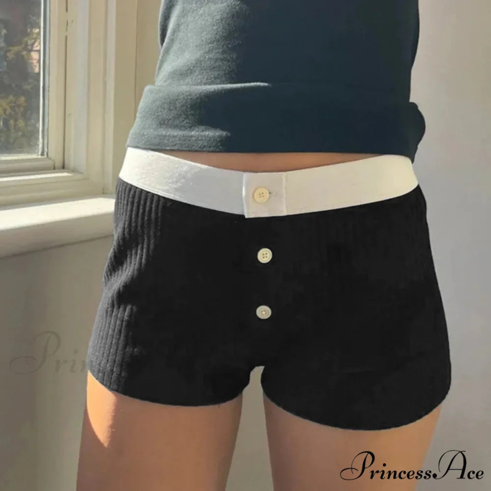 Knitting Elastic Rise Pajama Sleep Bottoms Soft Comfort Short