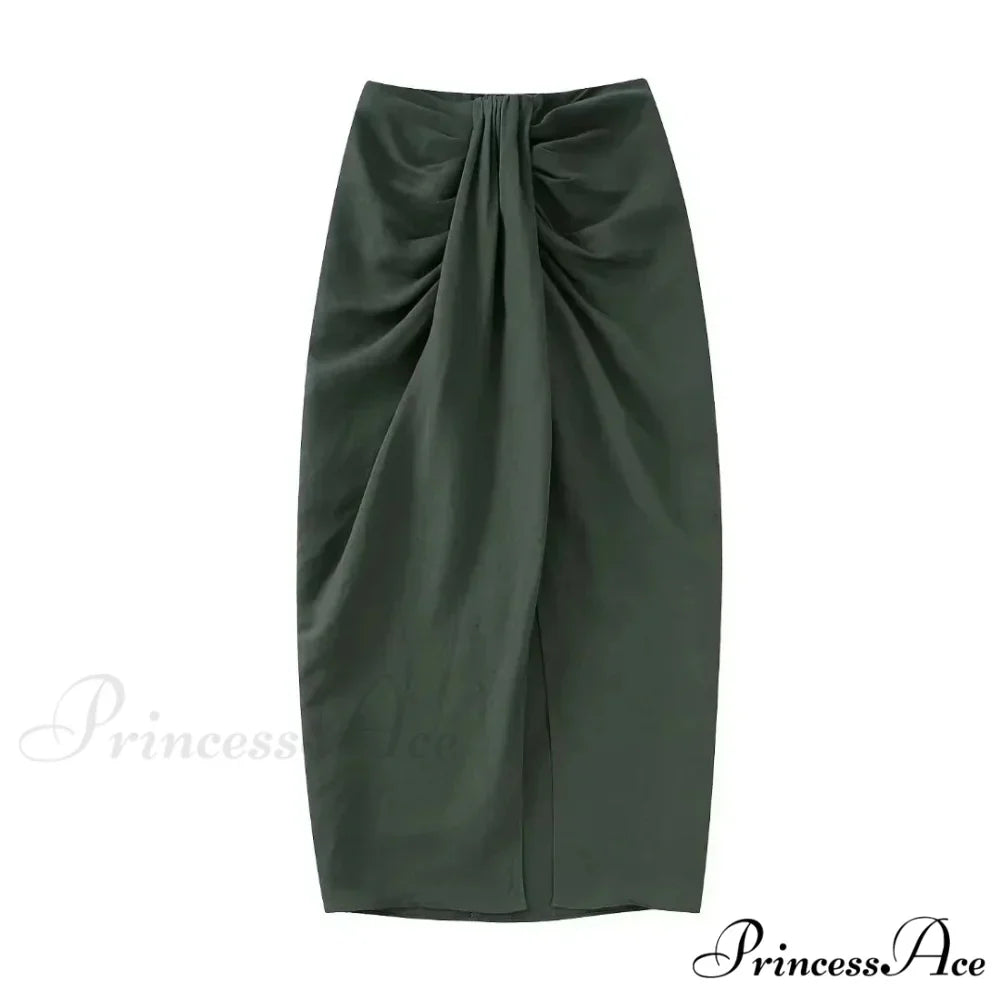 Knotted Shirt Top Maxi Dress