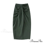 Knotted Shirt Top Maxi Dress