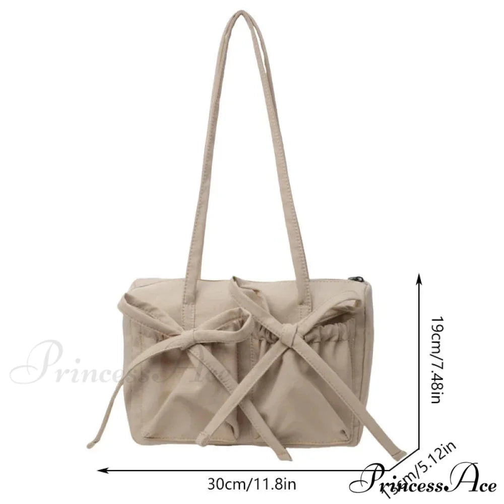 Korean Arch Nylon Collapsible Shoulder Bag