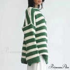 Korean Fashion Striped Generous Sweater